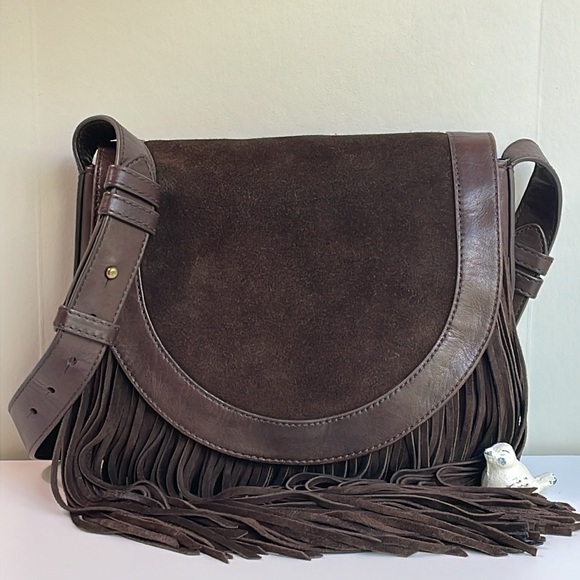 Frye Handbags - Frye Ray Fringe Saddle Bag